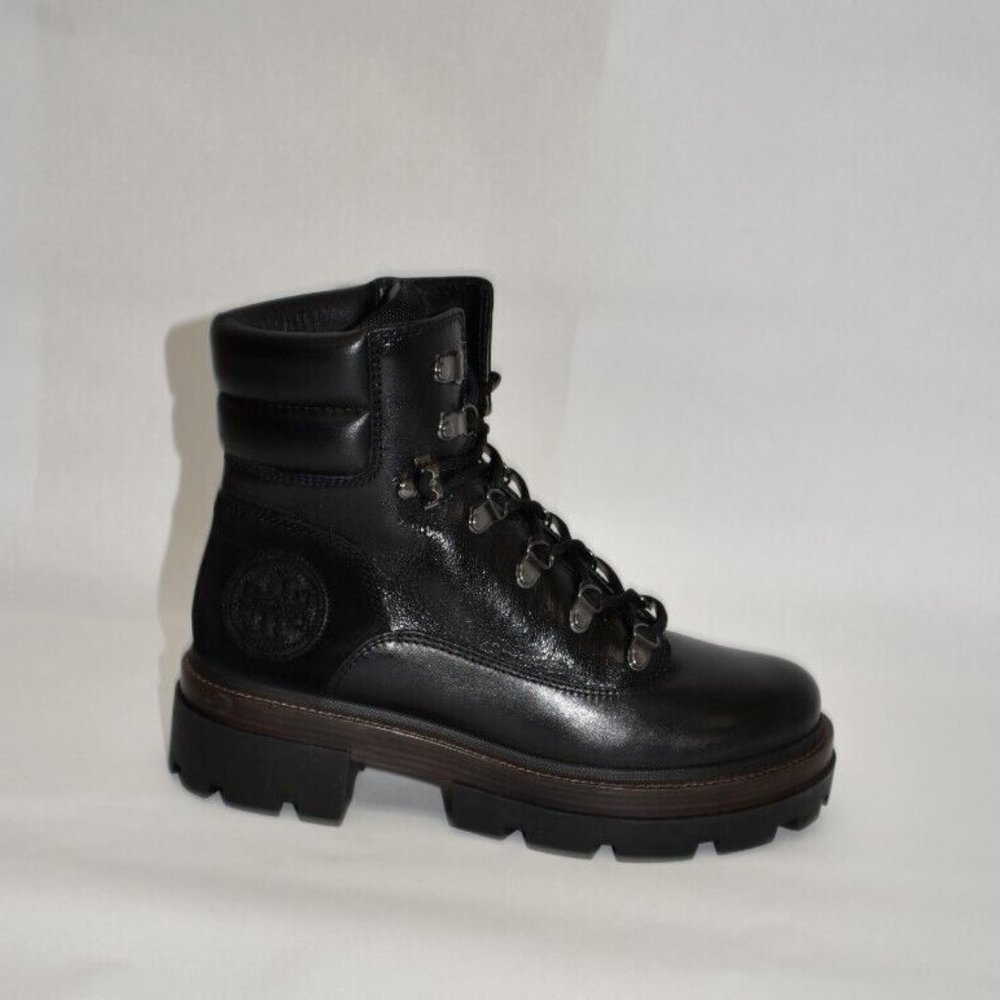 New! Tory Burch Hiker Ankle Boot Black Size 9.5 M DD358 - Picture 3 of 8